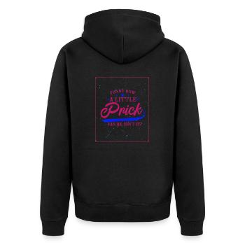 C’est drôle comme une petite piqûre peut être, n’est-ce pas ? - Veste à capuche bio Premium Unisexe - noir - Dos - Nico (187cm)