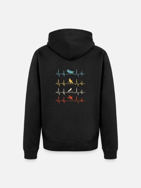 Libellenlibelle Libellen Entomologie - Unisex Premium Bio Zip Hoodie - Schwarz
