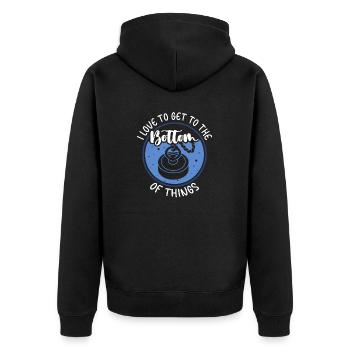 Magnet Fisherman Chasse au trésor de pêche magnétique - Veste à capuche bio Premium Unisexe - noir - Dos - Nico (187cm)