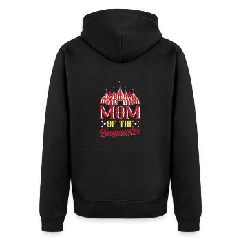Circus Party Accessories - Mother of the Ringmaster - Unisex Premium Organic Zip Hoodie - black - Back - Nico (187cm)