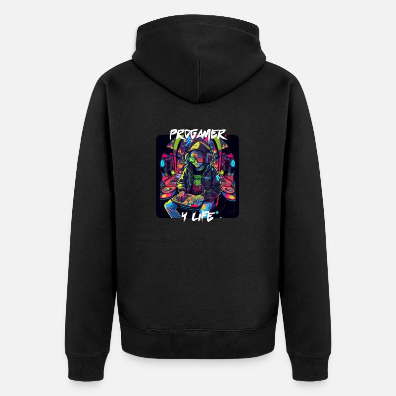 Progamer 4 Vie 1 - Veste à capuche bio Premium Unisexe - noir