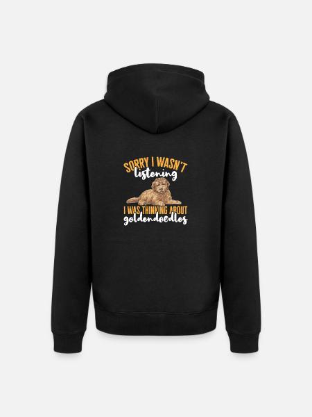 Goldendoodle Doodle Hund - Unisex Premium Bio Zip Hoodie - Schwarz