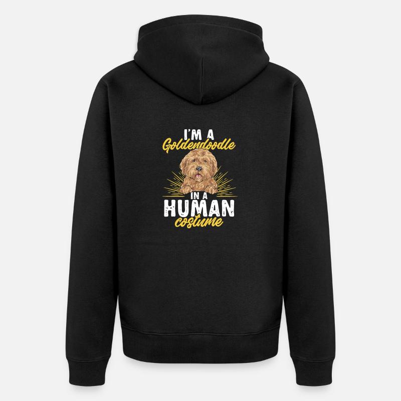Goldendoodle Doodle Chien - Veste à capuche bio Premium Unisexe - noir