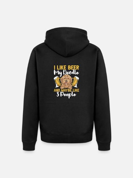 Goldendoodle Doodle Chien - Veste à capuche bio Premium Unisexe - noir