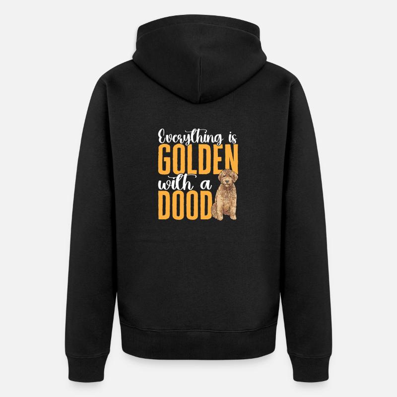 Goldendoodle Doodle Chien - Veste à capuche bio Premium Unisexe - noir