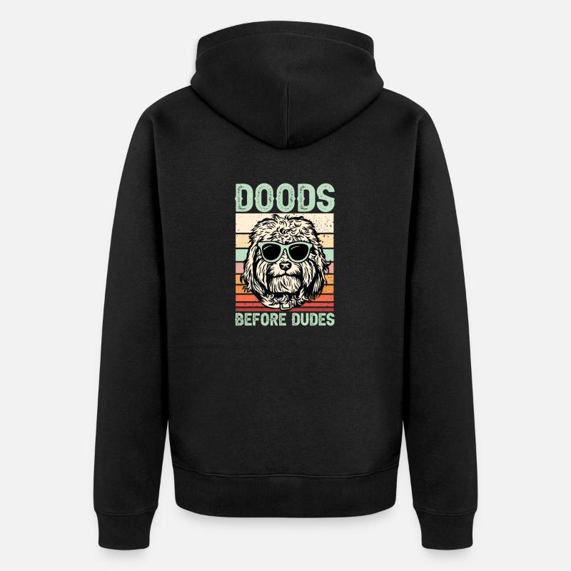 Goldendoodle Doodle Chien - Veste à capuche bio Premium Unisexe - noir