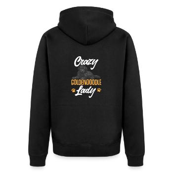 Chien Doodle Black Goldendoodle - Veste à capuche bio Premium Unisexe - noir - Dos - Nico (187cm)