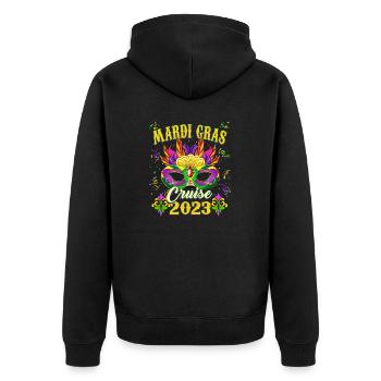Carnaval de Mardi Gras - Croisière Mardi Gras 2023 - Veste à capuche bio Premium Unisexe - noir - Dos - Nico (187cm)