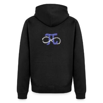 Drôle Pi Day Infinity Symbol Math Nerd Geek - Veste à capuche bio Premium Unisexe - noir - Dos - Nico (187cm)