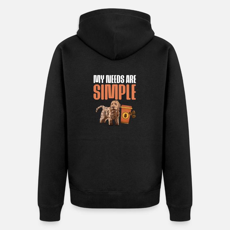 Cockapoo Chien - Veste à capuche bio Premium Unisexe - noir