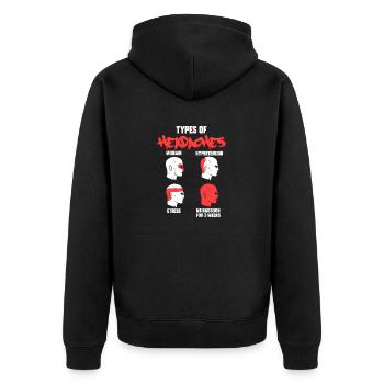 Bassoon player Bassoonist Brass Band - Unisex Premium Organic Zip Hoodie - black - Back - Nico (187cm)