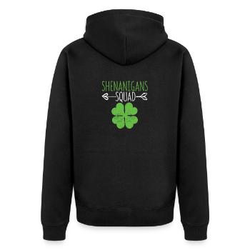Shenanigans Squad St. Patrick’s Day Irish Team - Veste à capuche bio Premium Unisexe - noir - Dos - Nico (187cm)