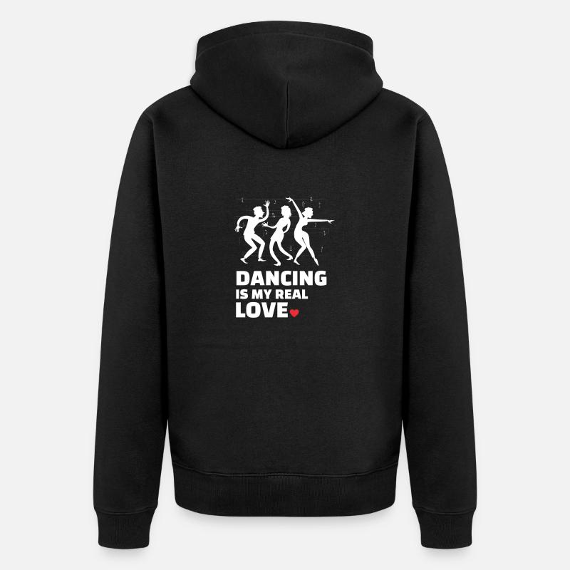 J’adore danser - Veste à capuche bio Premium Unisexe - noir