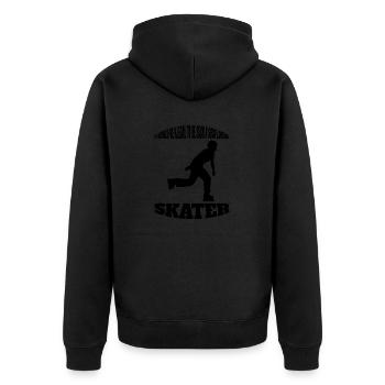 Patinage à roulettes Patin à roues alignées Cadeau de patineur en ligne - Veste à capuche bio Premium Unisexe - noir - Dos - Nico (187cm)