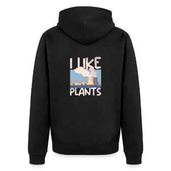 Nuclear Energy Radiation Nuclear Power Engineer - Unisex Premium Organic Zip Hoodie - black - Back - Nico (187cm)