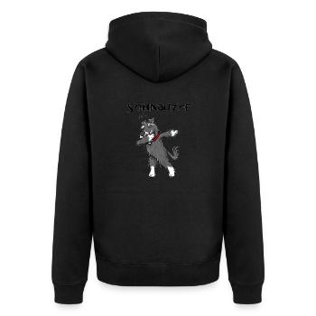 J'adore mon Schnauzer - Veste à capuche bio Premium Unisexe - noir - Dos - Nico (187cm)