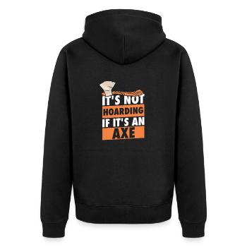 Larp | Live-action role-playing game | Larps | Larp - Unisex Premium Organic Zip Hoodie - black - Back - Nico (187cm)