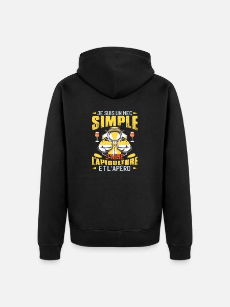 Abeilles | Apicole | Apiculture | Bee - Veste à capuche bio Premium Unisexe - noir