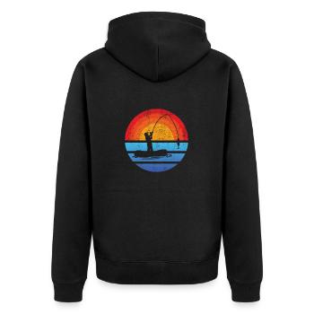 Hameçons Pêche Pêche Pêche Pêche Pêche - Veste à capuche bio Premium Unisexe - noir - Dos - Nico (187cm)
