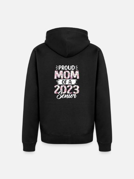 Lustige Stolze Mutter Eines Abschlussgeschenks - Unisex Premium Bio Zip Hoodie - Schwarz
