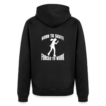 Roller Skating Cadeau Inliner Skater Inline Skating - Veste à capuche bio Premium Unisexe - noir - Dos - Nico (187cm)