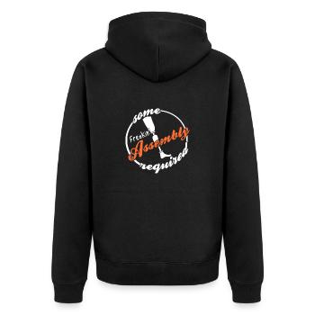 Some Freakin' Assembly Required Funny Prosthesis - Unisex Premium Organic Zip Hoodie - black - Back - Nico (187cm)