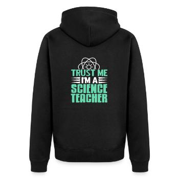 Croyez-moi, je suis un professeur de sciences Professeur rétro - Veste à capuche bio Premium Unisexe - noir - Dos - Nico (187cm)