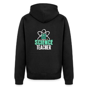 Professeur de sciences Mignon Rétro Teacher Designs - Veste à capuche bio Premium Unisexe - noir - Dos - Nico (187cm)