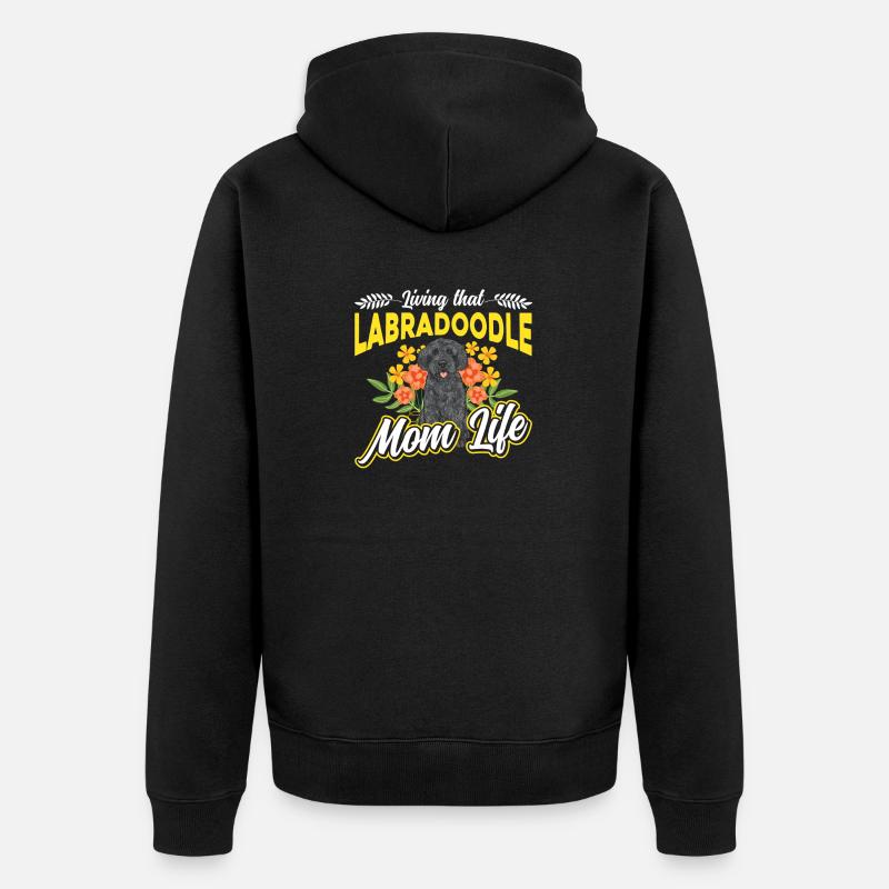 Labradoodle Chien - Veste à capuche bio Premium Unisexe - noir