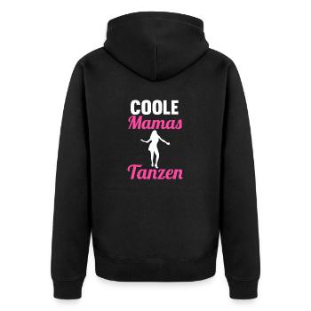 Tanzen Party Musik Mama Mutter Tänzer - Unisex Premium Bio Zip Hoodie - Schwarz - Hinten - Nico (187cm)