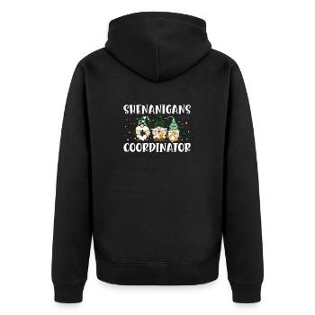 Coordonnatrice de Shenanigan’s de Merry St. Patrick’s - Veste à capuche bio Premium Unisexe - noir - Dos - Nico (187cm)
