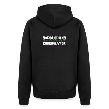 Coordonnatrice de Shenanigan’s de Merry St. Patrick’s - Veste à capuche bio Premium Unisexe - noir - Dos - Nico (187cm)