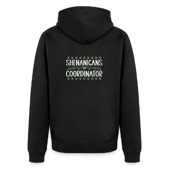 Coordonnatrice de Shenanigan’s de Merry St. Patrick’s - Veste à capuche bio Premium Unisexe - noir - Dos - Nico (187cm)