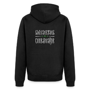 Coordonnatrice de Shenanigan’s de Merry St. Patrick’s - Veste à capuche bio Premium Unisexe - noir - Dos - Nico (187cm)
