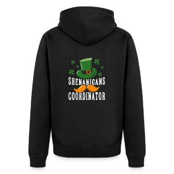 Coordonnatrice de Shenanigan’s de Merry St. Patrick’s - Veste à capuche bio Premium Unisexe - noir - Dos - Nico (187cm)