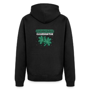 Coordonnatrice de Shenanigan’s de Merry St. Patrick’s - Veste à capuche bio Premium Unisexe - noir - Dos - Nico (187cm)