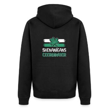 Coordonnatrice de Shenanigan’s de Merry St. Patrick’s - Veste à capuche bio Premium Unisexe - noir - Dos - Nico (187cm)
