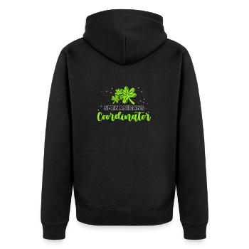 Coordonnatrice de Shenanigan’s de Merry St. Patrick’s - Veste à capuche bio Premium Unisexe - noir - Dos - Nico (187cm)