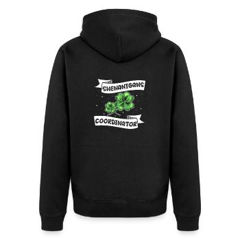 Coordonnatrice de Shenanigan’s de Merry St. Patrick’s - Veste à capuche bio Premium Unisexe - noir - Dos - Nico (187cm)