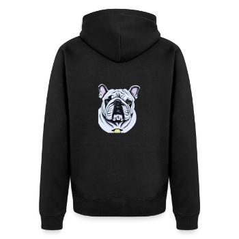 Bulldog - Veste à capuche bio Premium Unisexe - noir - Dos - Nico (187cm)