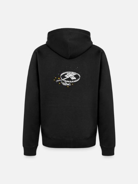 No Cure Aesthetic - Unisex Premium Bio Zip Hoodie - Schwarz