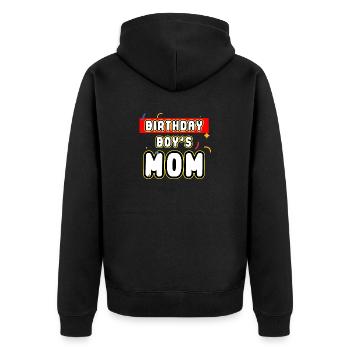 Mère du garçon d’anniversaire Bauklötze - Veste à capuche bio Premium Unisexe - noir - Dos - Nico (187cm)