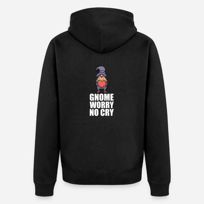 Jardin Gnome Hobby Gnome Jardin - Veste à capuche bio Premium Unisexe - noir