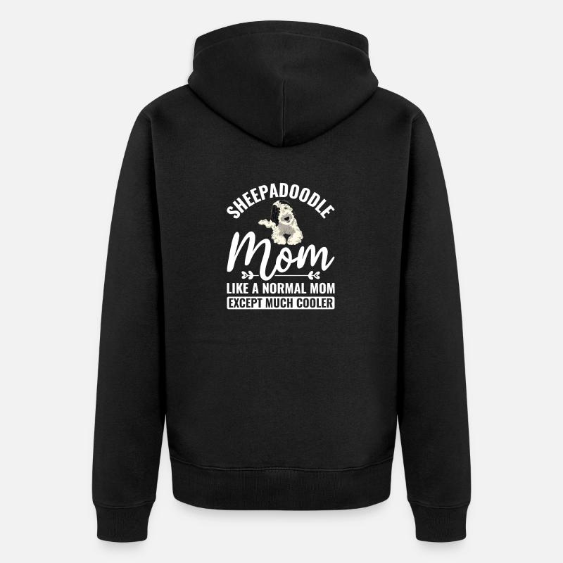 Sheepadoodle Doodle Dog - Veste à capuche bio Premium Unisexe - noir
