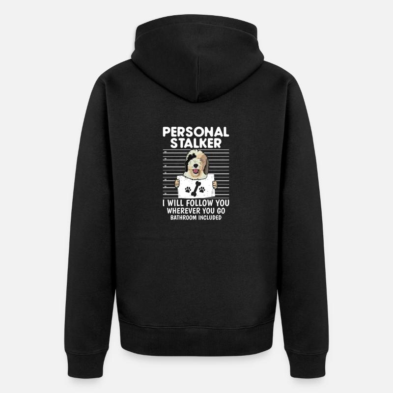 Sheepadoodle Doodle Dog - Veste à capuche bio Premium Unisexe - noir