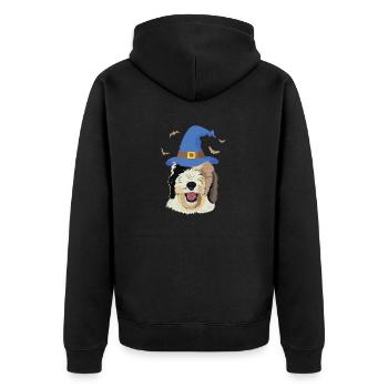 Sheepadoodle Doodle Dog - Veste à capuche bio Premium Unisexe - noir - Dos - Nico (187cm)