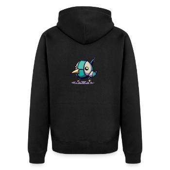 Robot Chick Bird - Veste à capuche bio Premium Unisexe - noir - Dos - Nico (187cm)