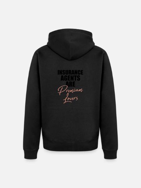 Insurance Agent Appraiser Insurance Broker - Unisex Premium Organic Zip Hoodie - black