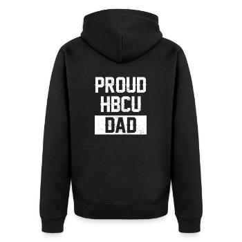 Coyote Jäger - Unisex Premium Bio Zip Hoodie - Schwarz - Hinten - Nico (187cm)