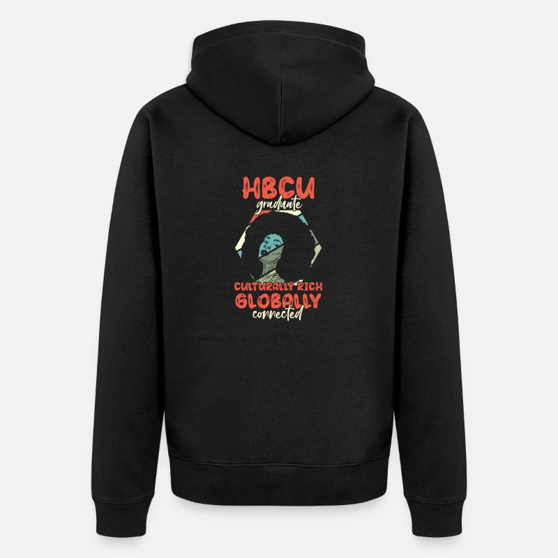 Chasseur de coyotes - Veste à capuche bio Premium Unisexe - noir